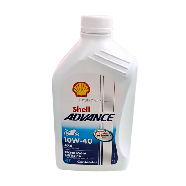 ÓLEO SHELL ADVANCE 10W40 4T AX6