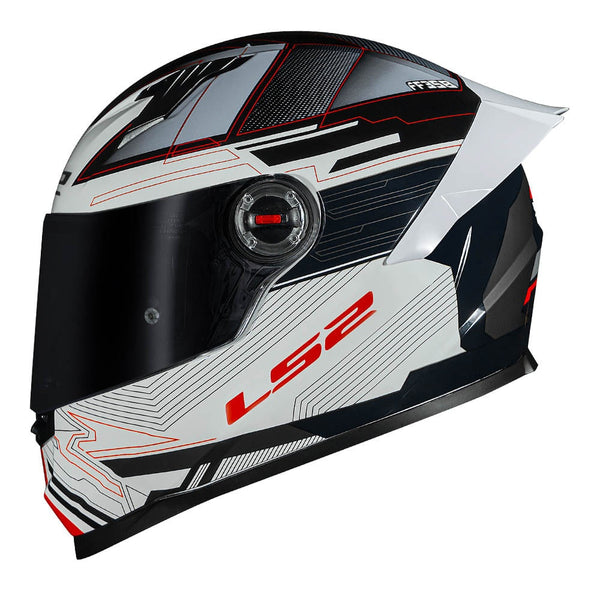 CAPACETE LS2 FF358 DIGITAL BLK/WHITE