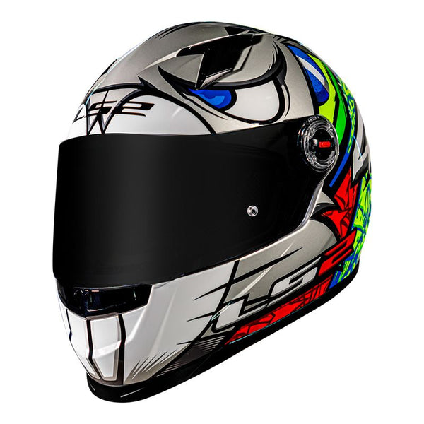 CAPACETE LS2 FF358 ALEX BARROS REPLICA SILVER