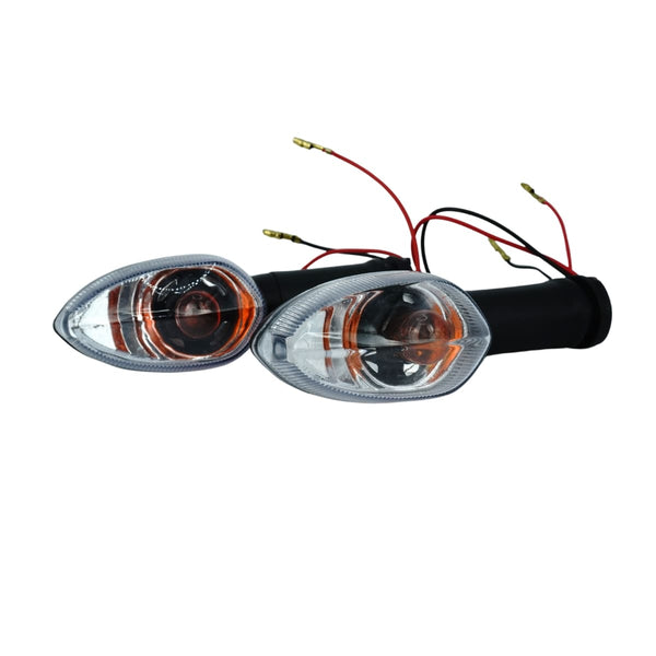 PISCA FAZER 250 MOD. 11/14 COM CARCACA PRETA E LENTE CRISTAL LISA (DIANTEIRO ESQ) COM LAMPADA FACTOR