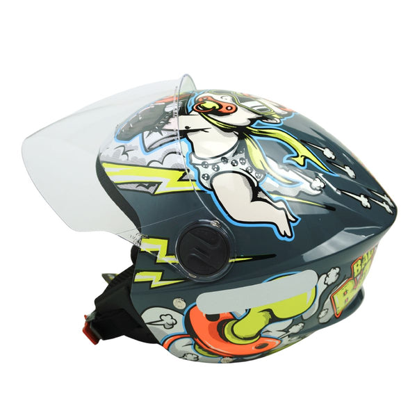 CAPACETE NEW LIBERTY 3 (BAD BABY) - CINZA