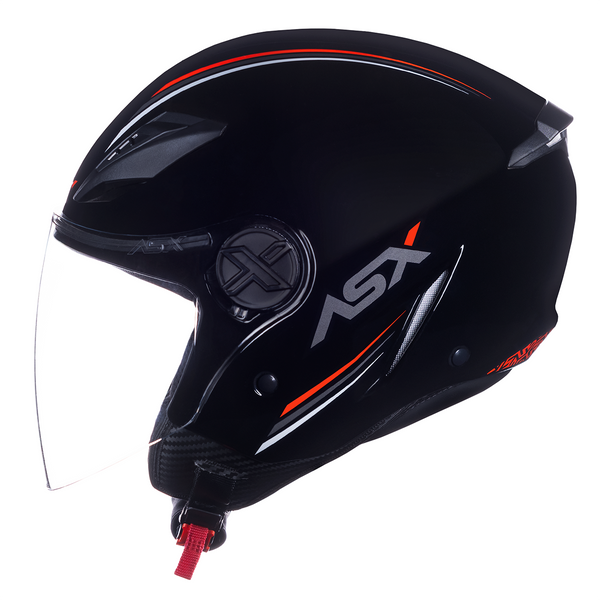 CAPACETE ASX CITY AIR SOLID BRILHO PRETO