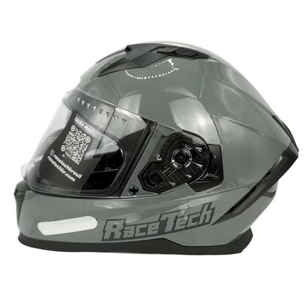 CAPACETE RACE TECH VOLT MONOCOLOR NARDO GREY
