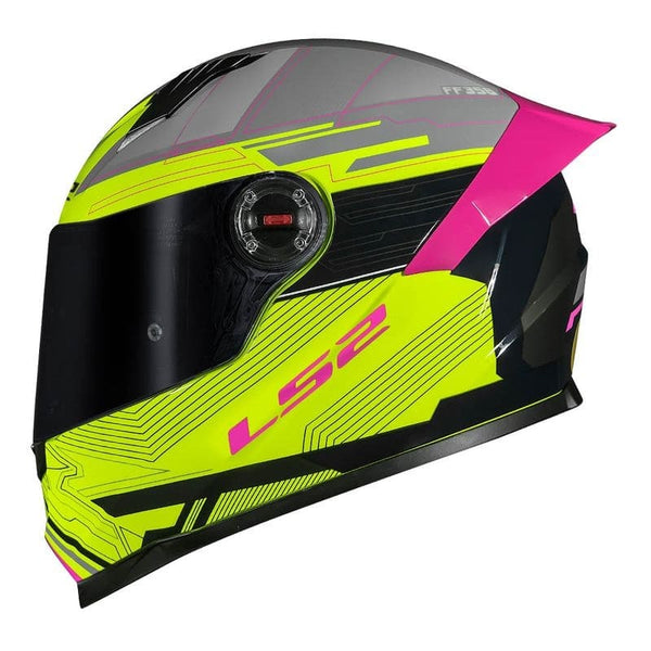 CAPACETE LS2 FF358 DIGITAL BLK/YELLOW