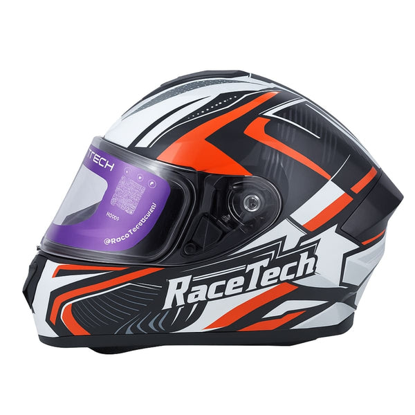 CAPACETE RACE TECH HIT DRAW BLACK/SILVER