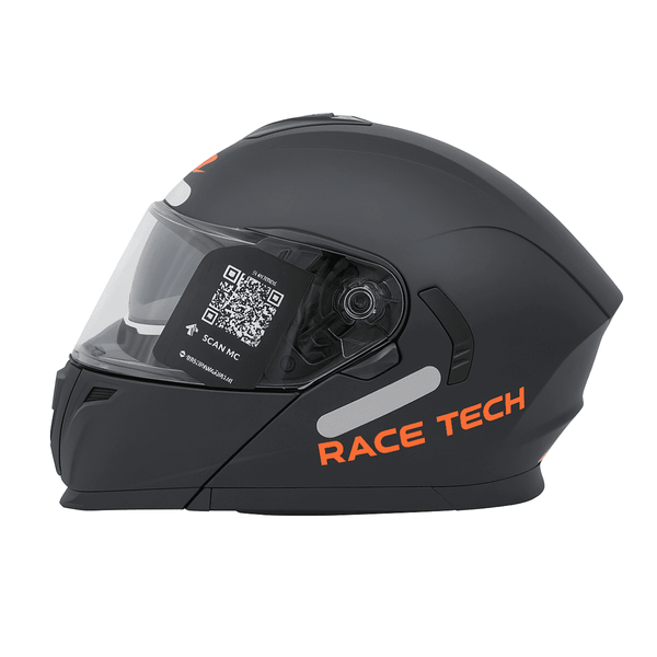 CAPACETE RACE TECH SIGNAL MONOCOLOR MATTE BLACK