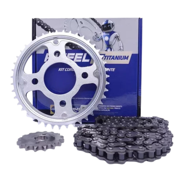 Kit Relacao Riffel CG TITAN FAN CARGO START 160 Sem Retentor Titanium