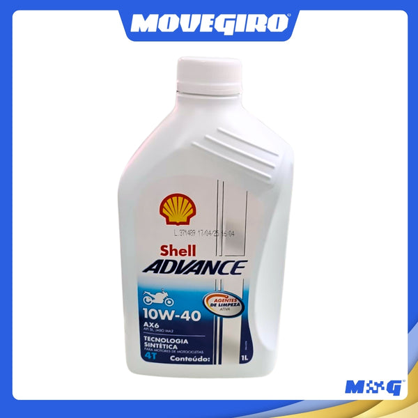 ÓLEO SHELL ADVANCE 10W40 4T AX6