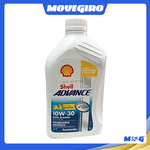 ÓLEO SHELL ADVANCE 10W30 4T AX6 SL/MA2