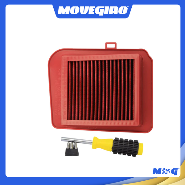 Filtro Do Grau esportivo Lavável + Tampa Moldura Titan Fan Start 125/150/160 (VM/VM)