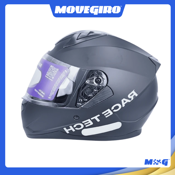 CAPACETE RACE TECH SECTOR MONOCOLOR MATTE BALCK - 56 A 62