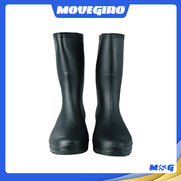 Bota De PVC Forrada Impermeável Preta - Tam. 37/44