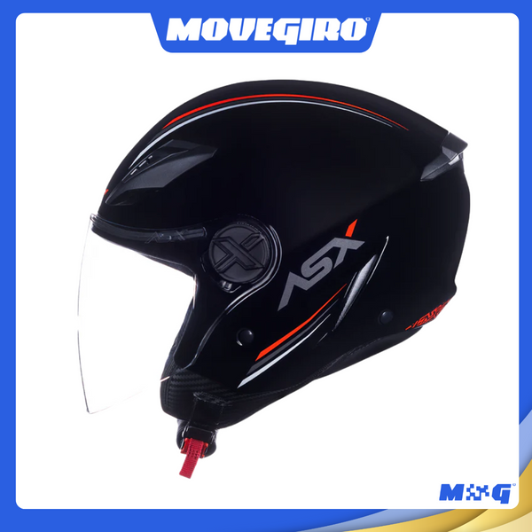 CAPACETE ASX CITY AIR SOLID BRILHO PRETO