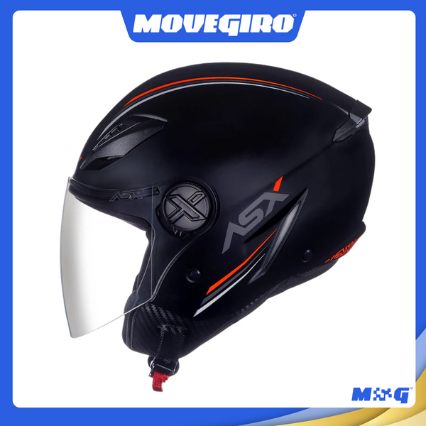CAPACETE ASX CITY AIR SOLID FOSCO PRETO