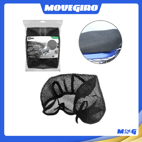 Capa Térmica Protetora Para Assento De Moto Impermeável Telinha Preta