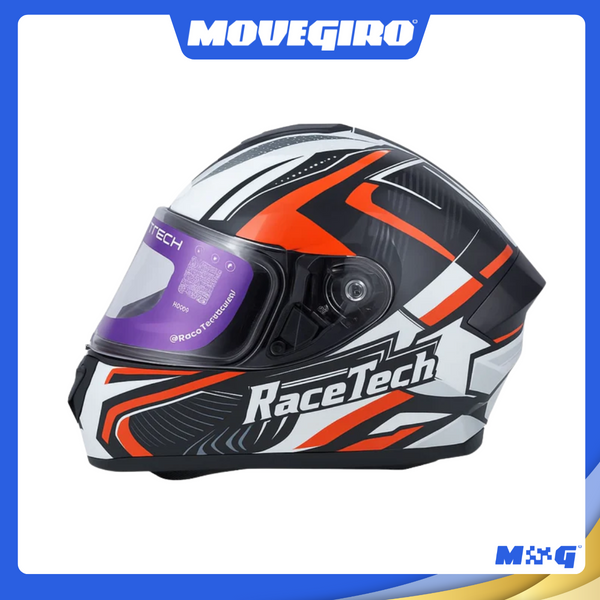CAPACETE RACE TECH HIT DRAW BLACK/SILVER