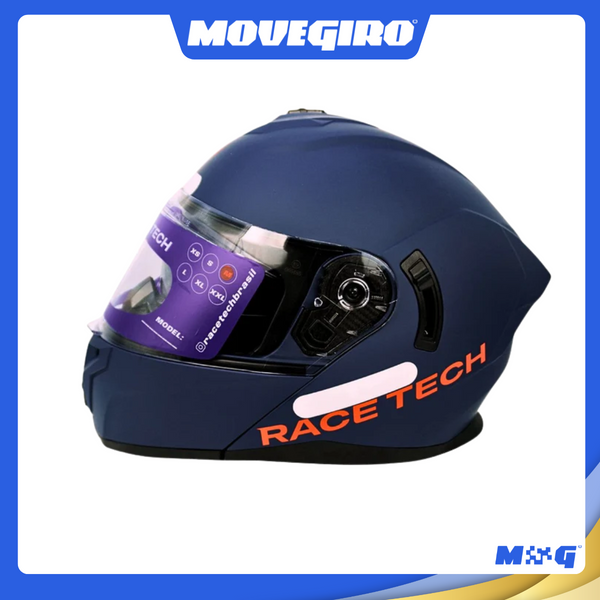 CAPACETE RACE TECH SIGNAL MONOCOLOR MATTE E BLUE 56 A 62