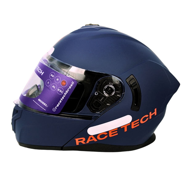 CAPACETE RACE TECH SIGNAL MONOCOLOR MATTE E BLUE