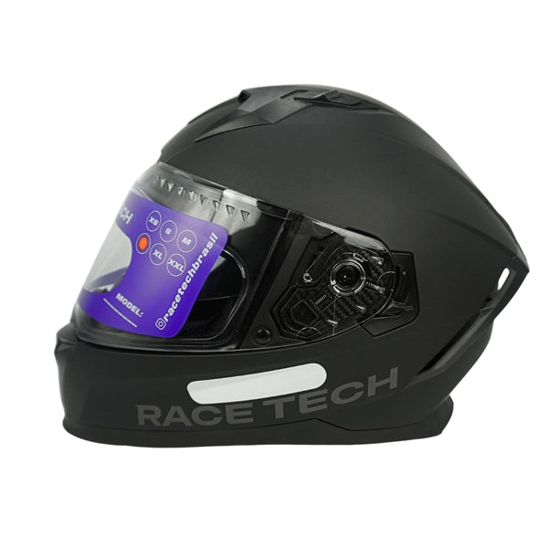 CAPACETE RACE TECH VOLT MONOCOLOR MATTE BLACK