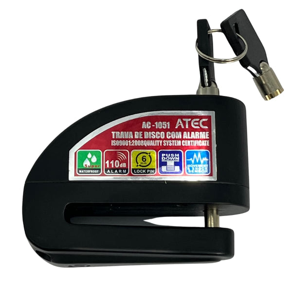 Cadeado Moto Trava Disco De Freio Anti-furto alarme Sonoro  AC-1051